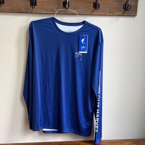 Guy Harvey Royal Blue Long Sleeve Performance Top